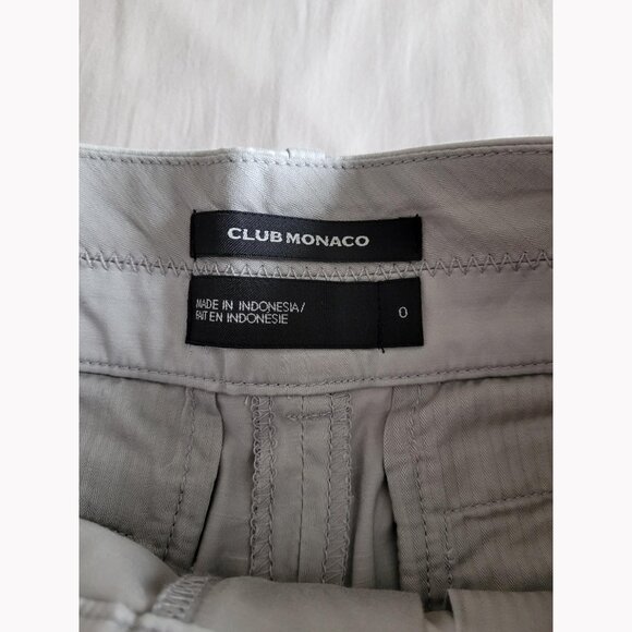 Club Monaco Tailored Poplin Cotton Shorts - Picture 3 of 9